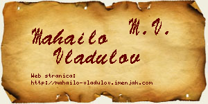 Mahailo Vladulov vizit kartica
